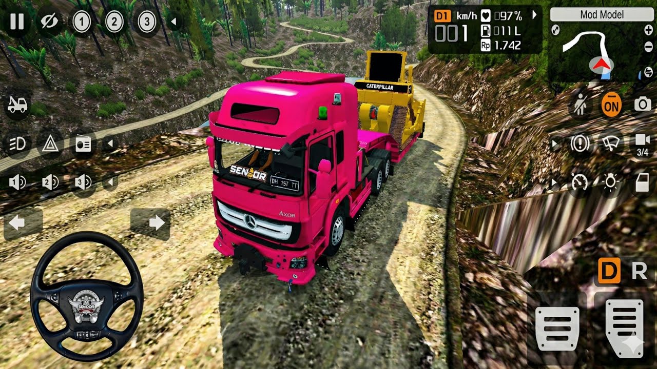 Mercedes Benz Axor Heavy Trailer Offroad | BUSSID 3D UNCUT Gameplay 2026