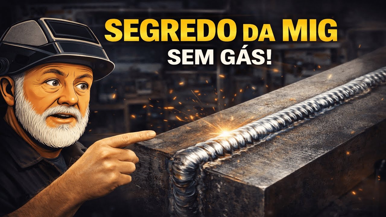 O Segredo da Solda MIG Sem Gás, aula top!