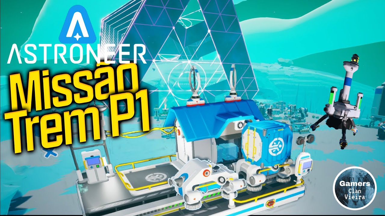 Astroneer Missão do Trem Volta Completa em Glacio!