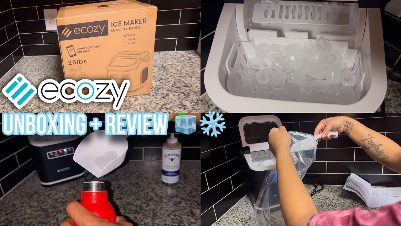 Ice Perfection at Home: Ecozy Ice Maker Unboxing & Test!🧊💗| ZANADIA SIMONE