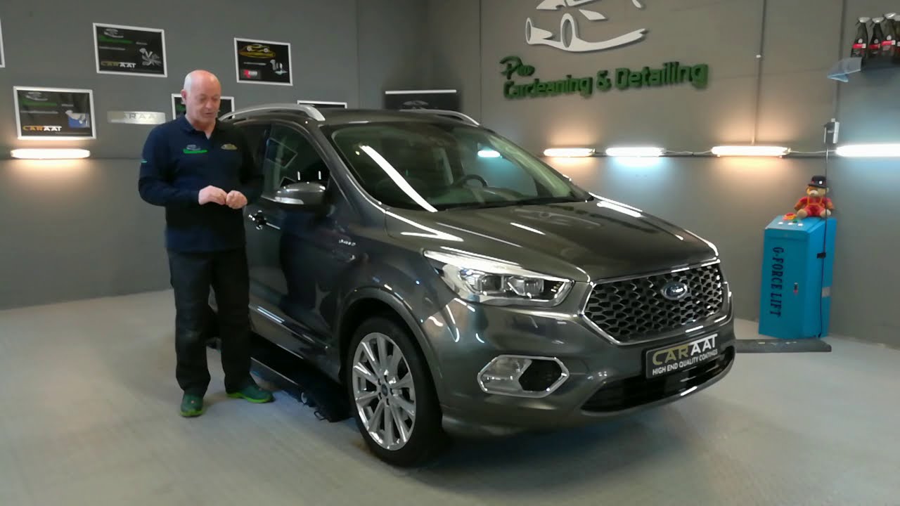 Ford Kuga Vignale & Jaarlijkse glascoating check. Coating laten inspecteren d.m.v. wassen.