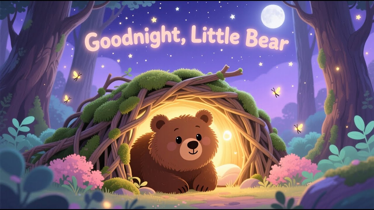 Deep Sleep Story for kids: Brave Little Bear's Cozy Forest Hideaway Adventure | Bedtime Dreamy Paws
