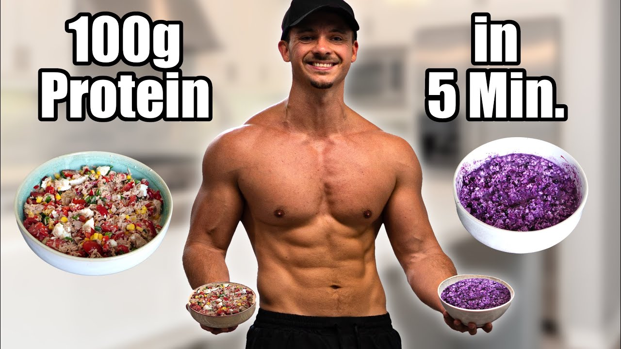 Geheime Fitness-Mahlzeit mit 100g Eiweiß für Muskelaufbau und Fettabbau in nur 5 Minuten (Low-Carb)
