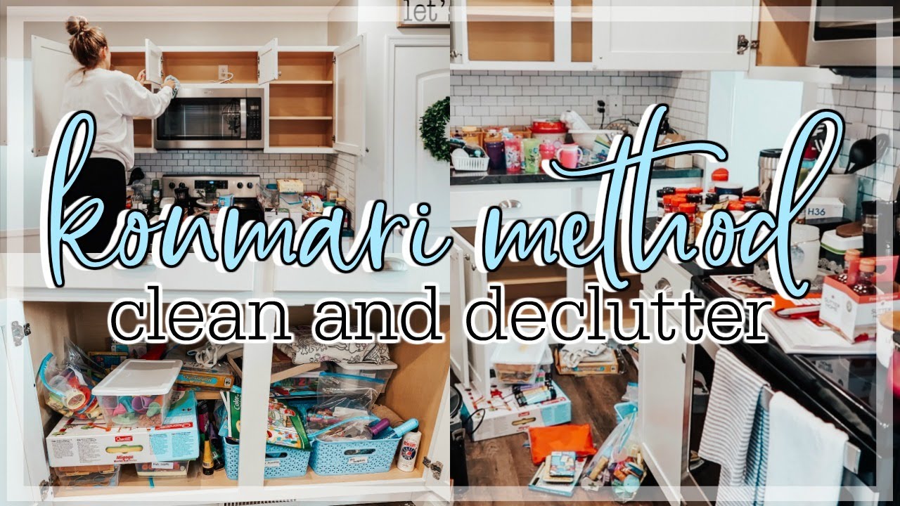 KONMARI METHOD CLEAN AND DECLUTTER WITH ME | HOME ORGANIZATION | Decluttering | Kitchen DEEP Clean