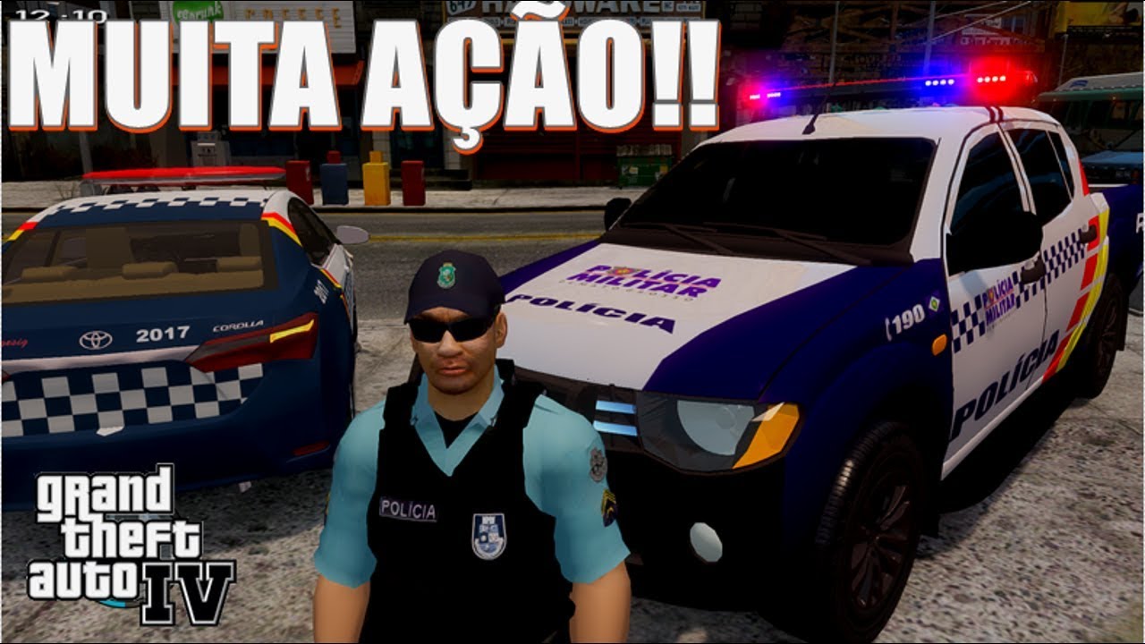 GTA 4 POLICIA🔰|PMMT - L200 Rádio Patrulha | Trânsito intenso