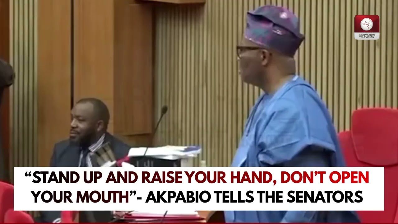 Akpabio to the Senators as they each  voted on E-transmission of Election results