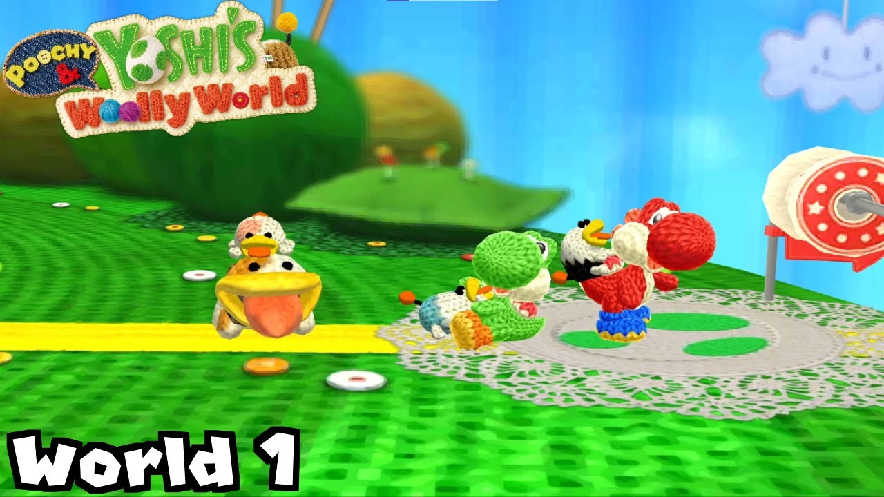 Poochy & Yoshi's Woolly World - World 1