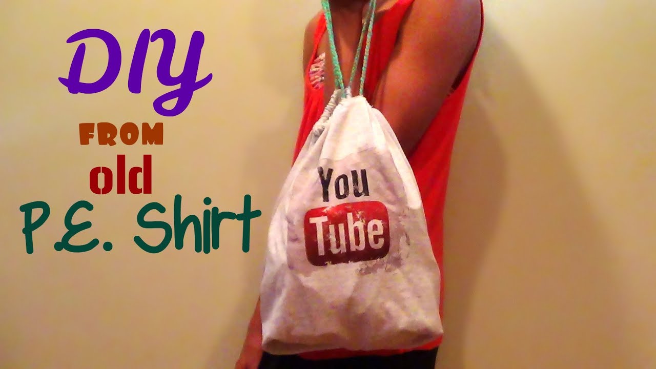 DIY No-Sew Drawstring Bag (Back to School) -HowToByJordan