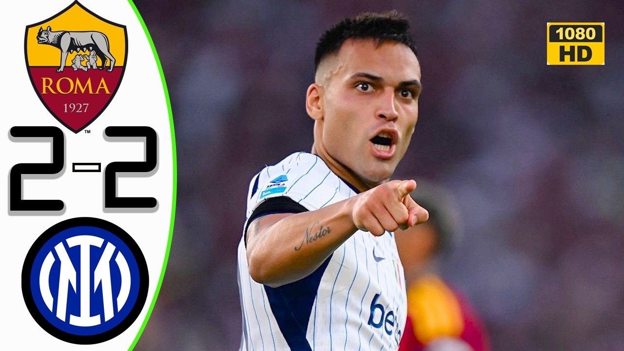 AS Roma vs Inter Milan 2-2 Extended Highlights & All Goals 2026