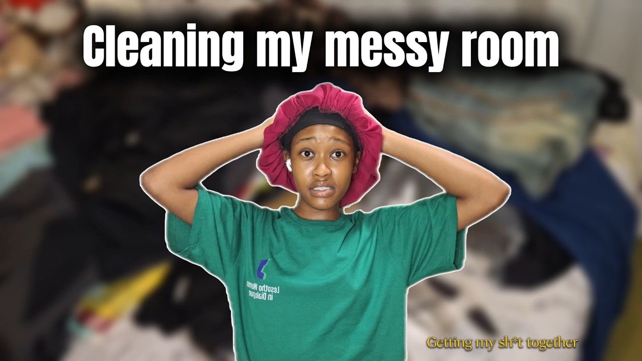 CLEAN my messy room with me🫧🧺// getting my life together, organizing,cleaning,  etc.