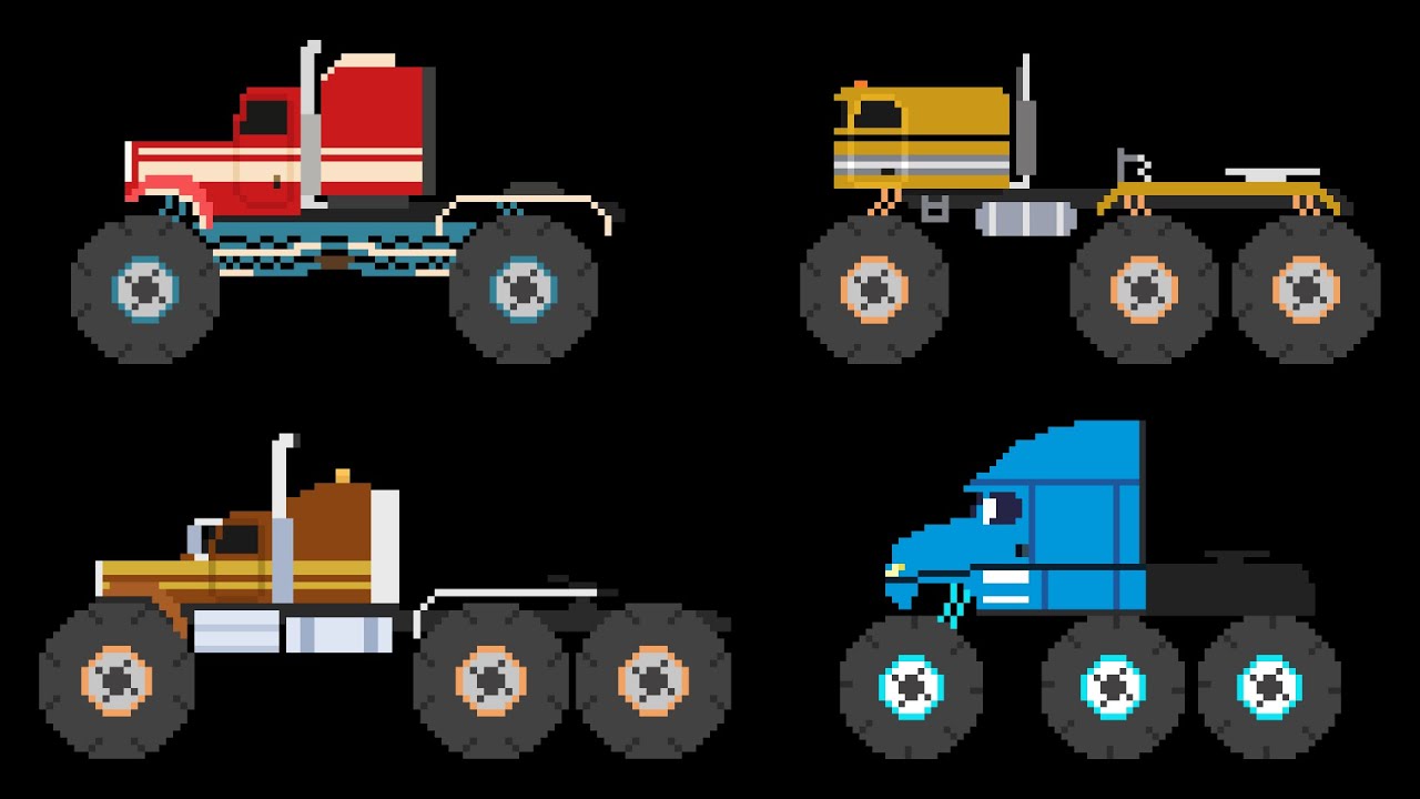 Monster Vehicles 14: Big Rigs & More | Pixel Art