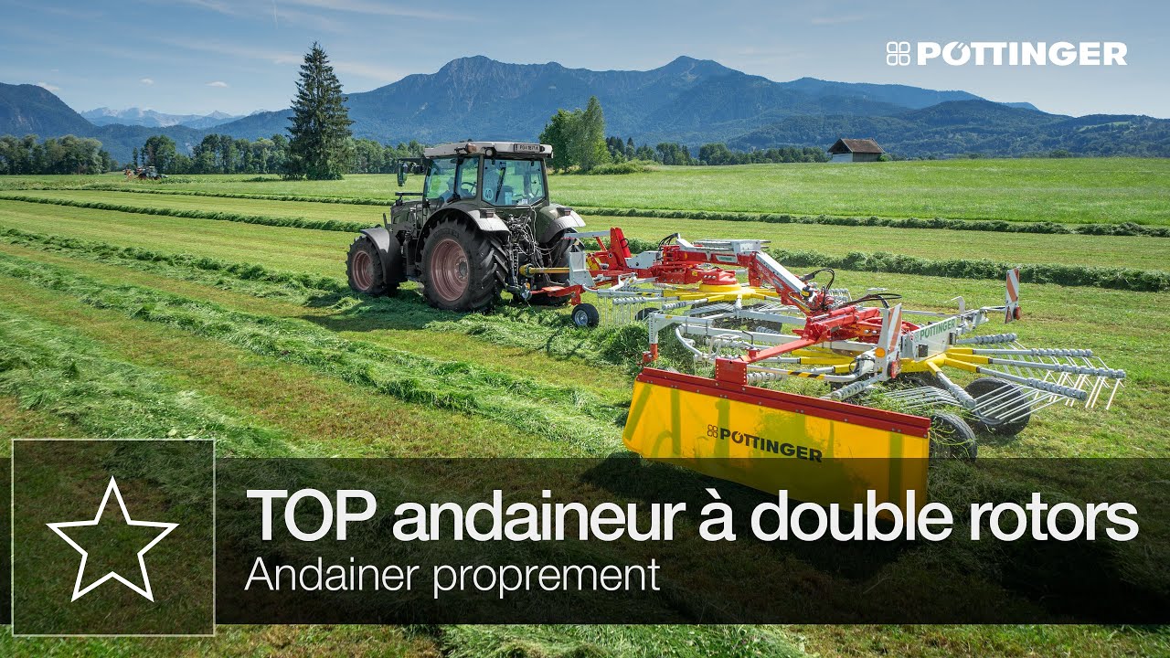 Andaineurs trainés à double rotors et à dépose latérale TOP A de PÖTTINGER – Vos avantages