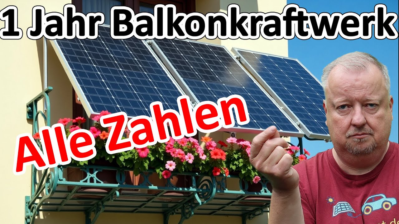Das leistet ein Balkonkraftwerk mit Speicher - 1 Jahr - alle Zahlen