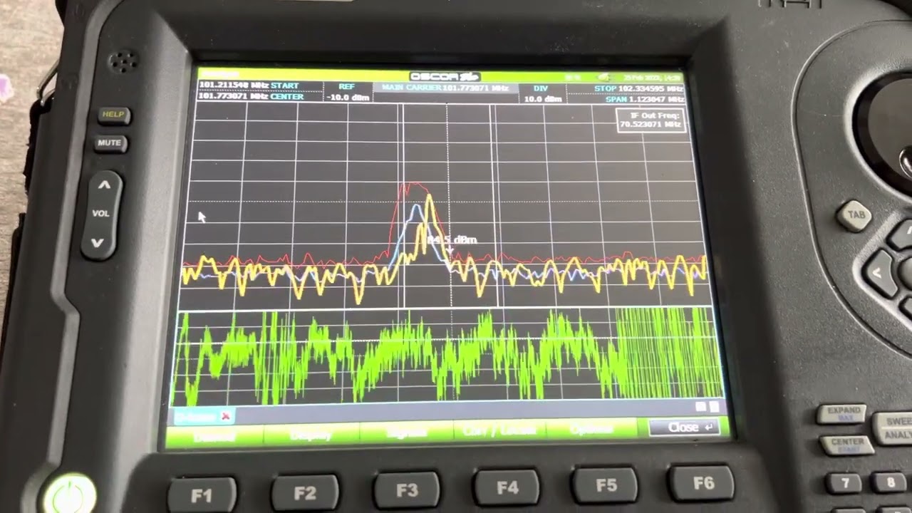 Running through common frequencies using the REI Oscor Blue