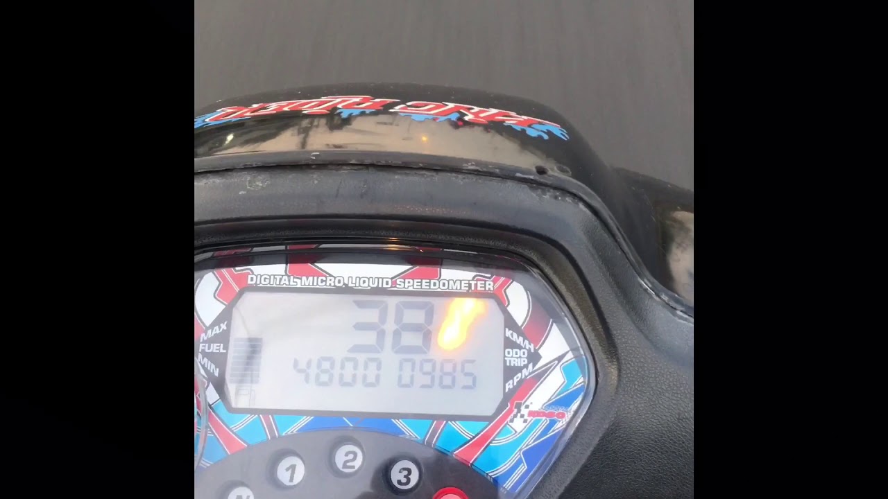 Speedometer Koso Supra X 100 Semua berfungsi