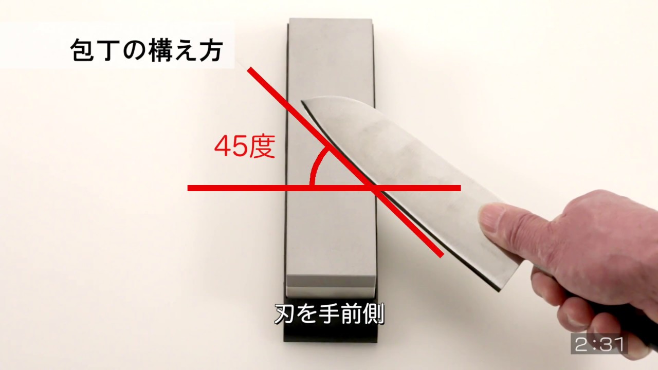 下村工業　両刃包丁の研ぎ方