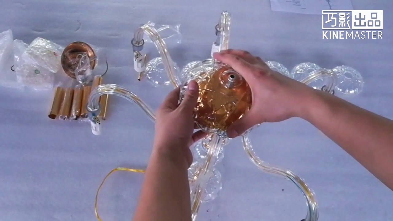 Installation of 6 Arms Chandelier