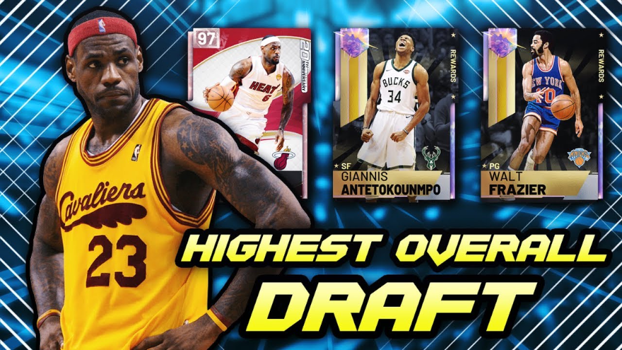 HIGHEST OVERALL PLAYERS DRAFT IN NBA 2K19 MyTEAM!!