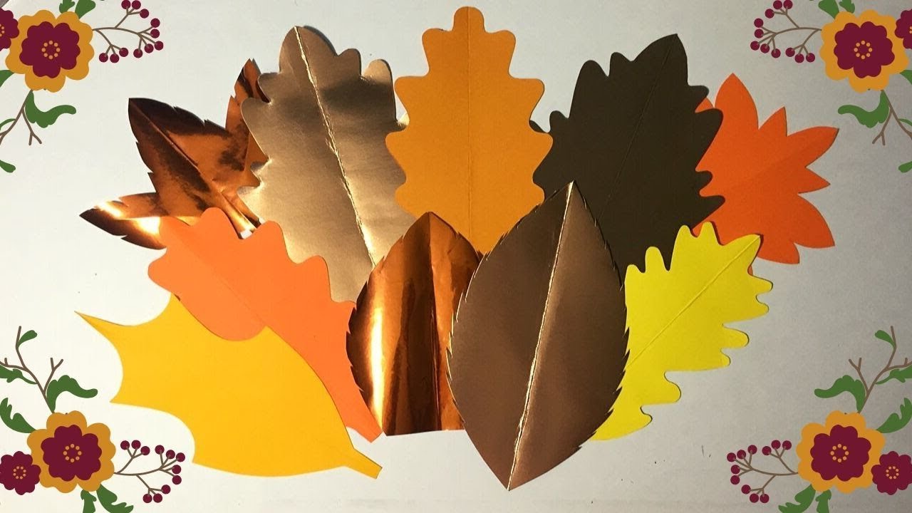 COMO HAGO MIS MOLDES | HOJAS DE PAPEL OTOÑO