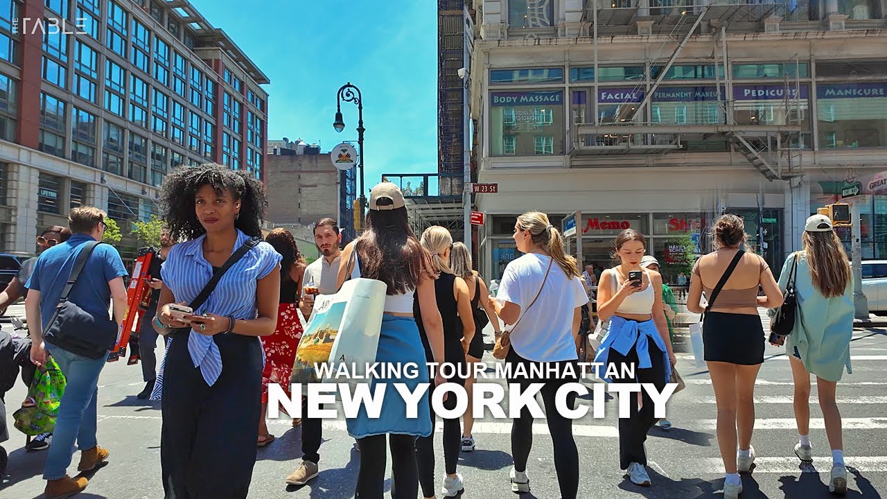 NEW YORK CITY TRAVEL 78 - WALKING TOUR MANHATTAN SoHo, Broadway, 5th Avenue, Brooklyn Bridge, DUMBO
