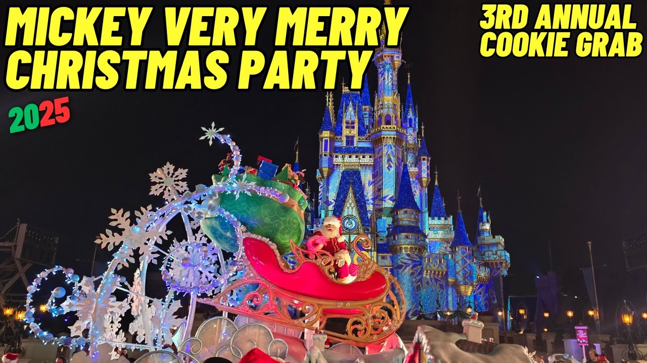 🔴 LIVE: Mickey's Very Merry Christmas Party 2025 at Magic Kingdom - Walt Disney World 12/16/2025
