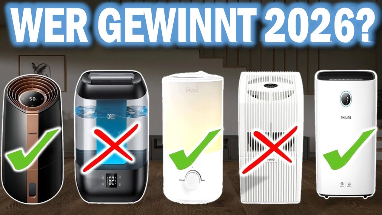 TOP 5 Luftbefeuchter 2026! 🔥 | Die Besten Raumbefeuchter 2026