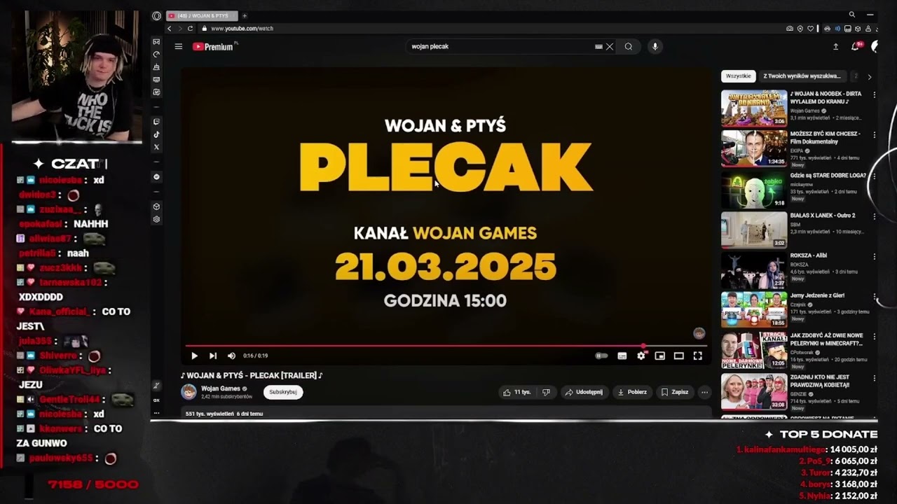MULTI REAGUJE na wojan x ptyś - PLECAK