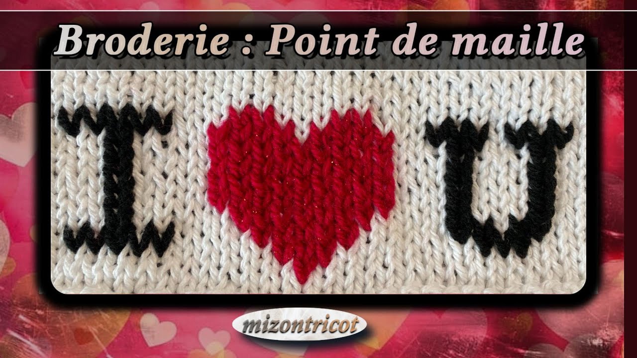 TUTO - BRODERIE SUR TRICOT • Point de maille 🐑