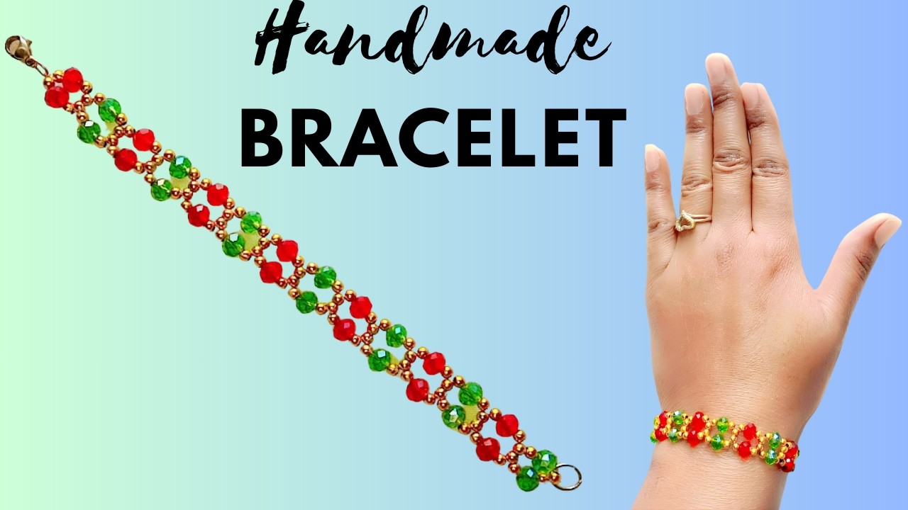 Elegant Pearl & Crystal Bracelet DIY | Cute Beaded Bracelet Making for Beginners 💎