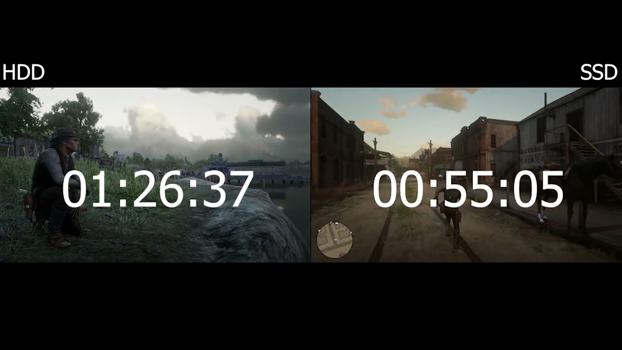 PS4: SSD vs. HDD - Red Dead Redemption II - Load Times