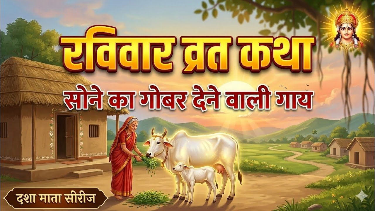 रविवार व्रत कथा: सोने का गोबर देने वाली गाय | Surya Bhagwan Ki Kahani | Dasha Mata Series