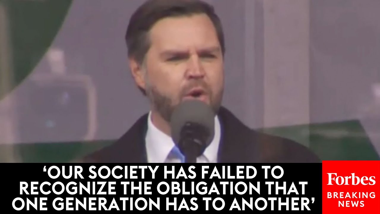 BREAKING NEWS: VP JD Vance Discusses Need To Make Raising Children Affordable At March For Life