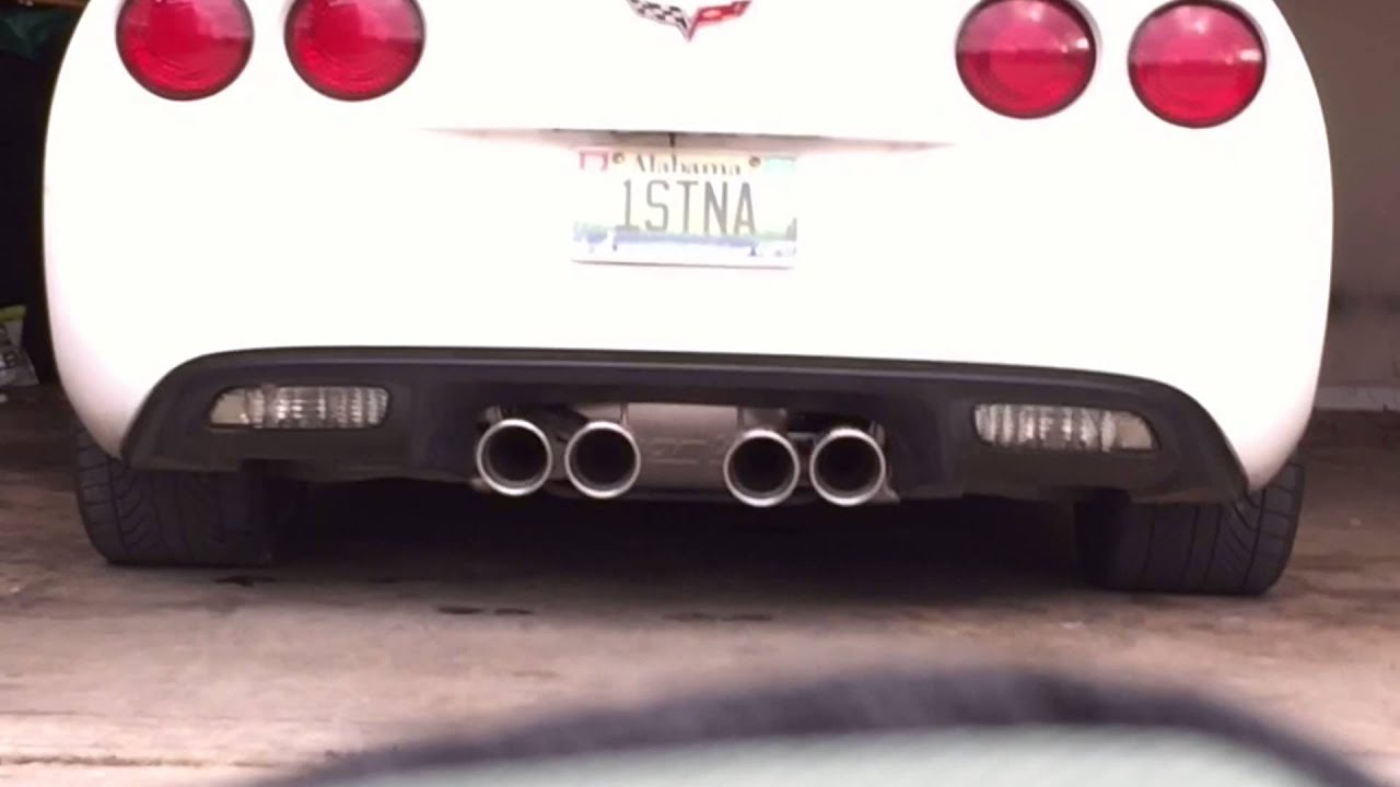 Corvette c6 convertible Borla touring exhaust before and after