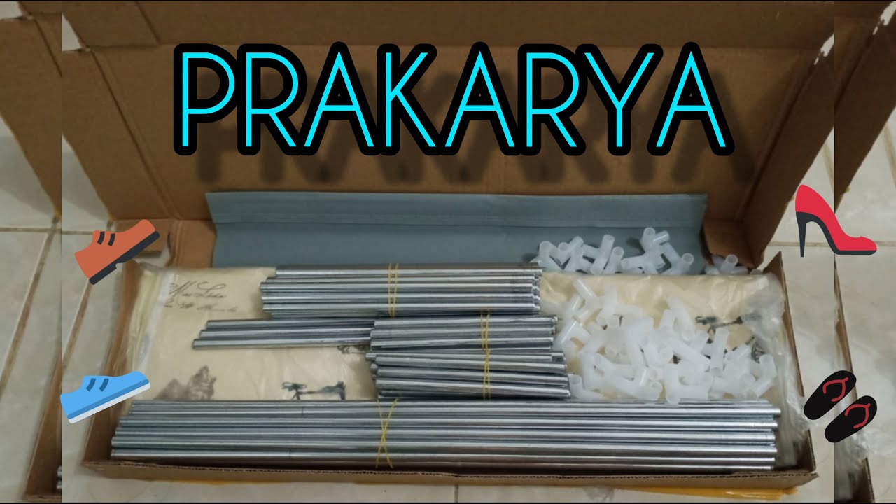 Tutorial memasang rak sepatu portable | Prakarya | HASILNYA MELEBIHI EKSPEKTASI !!!