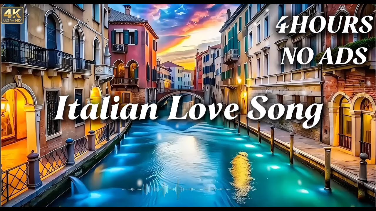 4 Hours of Italian Love Song Café ☕ Soft & Romantic Music(카페 사장님이 추천하는 매장음악, 광고없음)