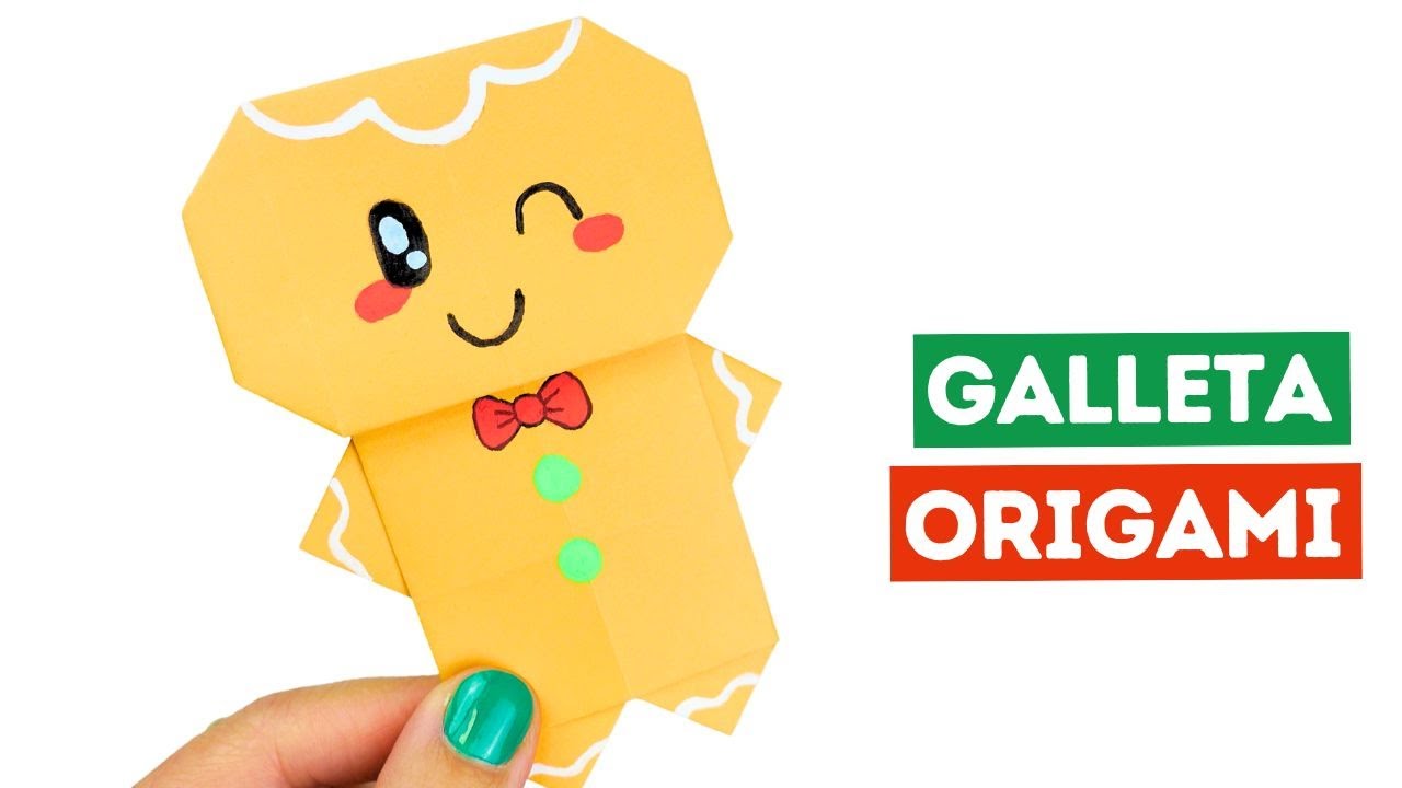 Cómo hacer muñeco de jengibre navideño con papel ¡Fácil!
