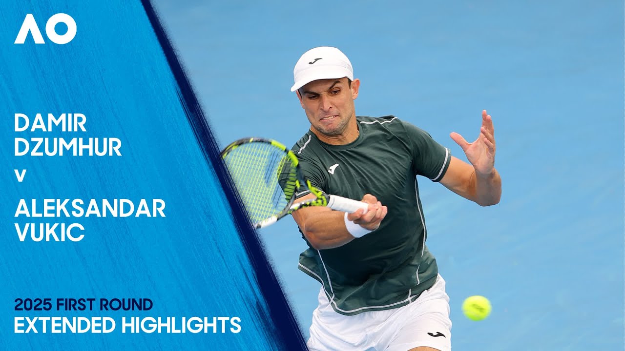 Damir Dzumhur v Aleksandar Vukic Extended Highlights | Australian Open 2025 First Round