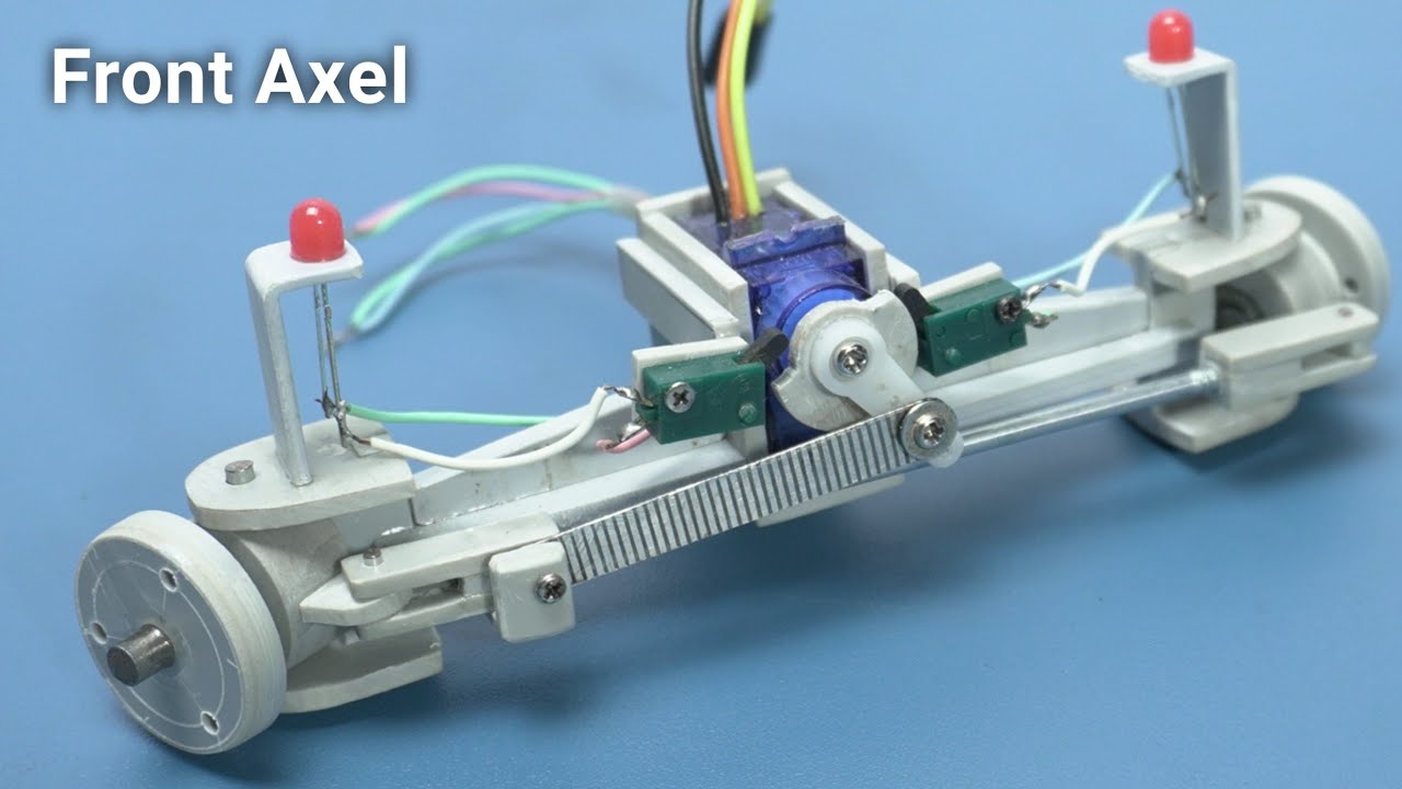 How to Make Front Axle for RC Car with Turn Indicator Light