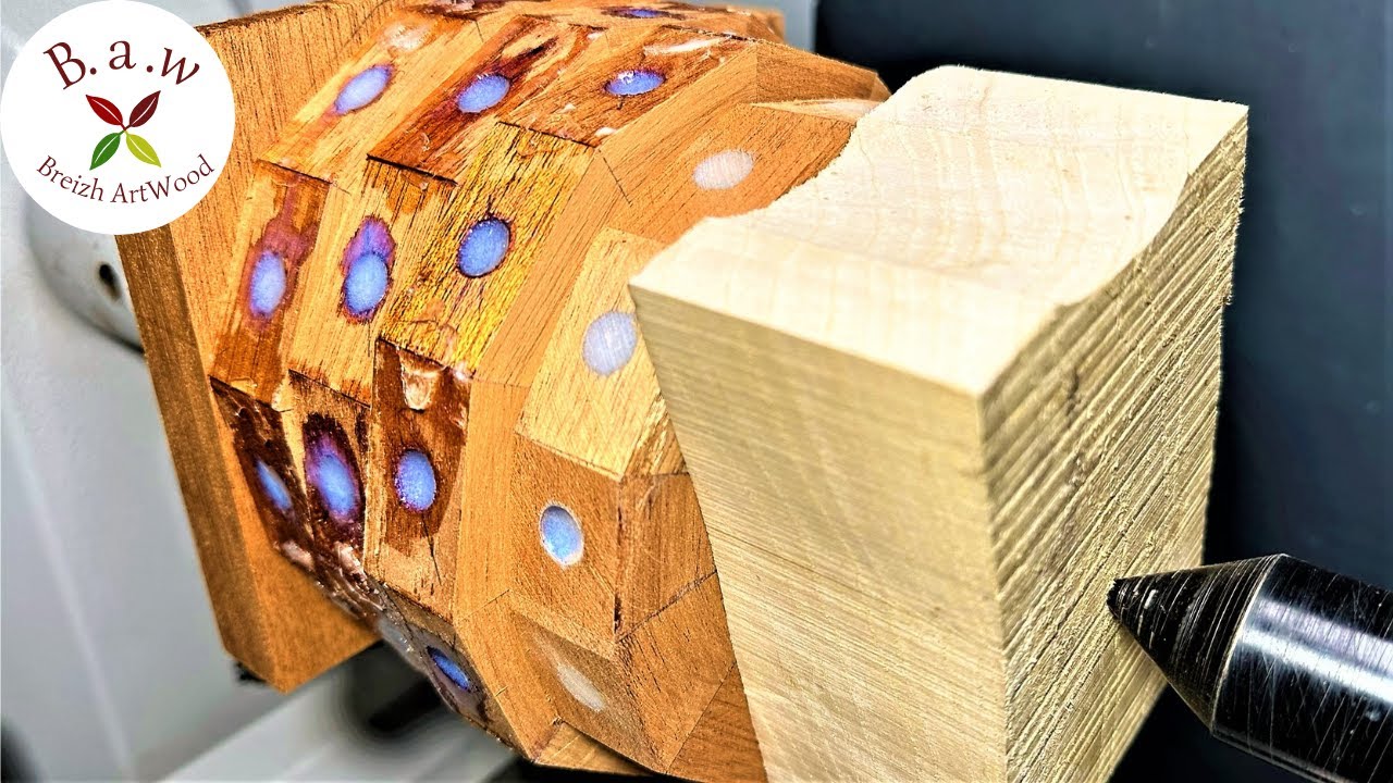 Woodturning : An Interesting Technique with Resin and Segmented Wood