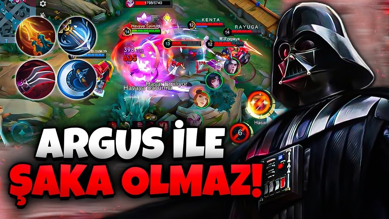ARGUS'U MEZARA KOYARSIN SONRA BİR BAKARSIN CENAZE NAMAZINI O KILDIRIYOR! Mobile Legends
