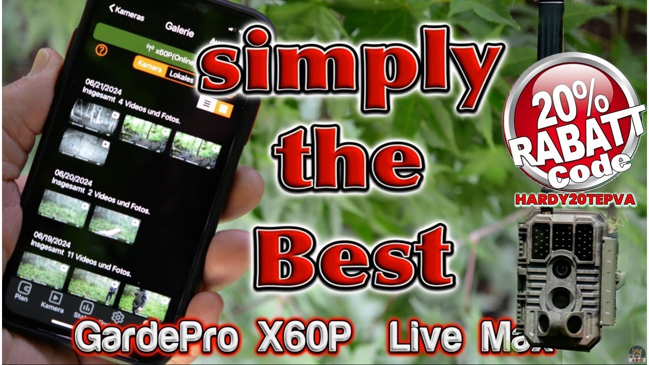 Die GardePro X60P Live Max ist meine zur Zeit beste Funkkamera mit bester App