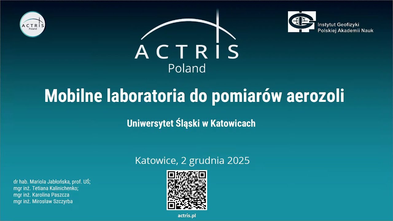 ACTRIS Poland - Seminarium Katowice 2025 #6