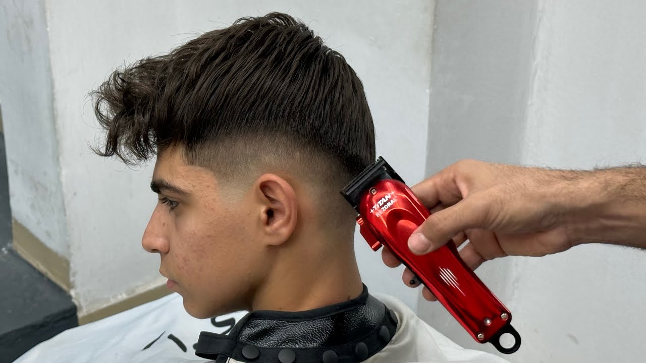 آموزش mid fadeمرحله یک #فید#هیرکات#pov#barber 