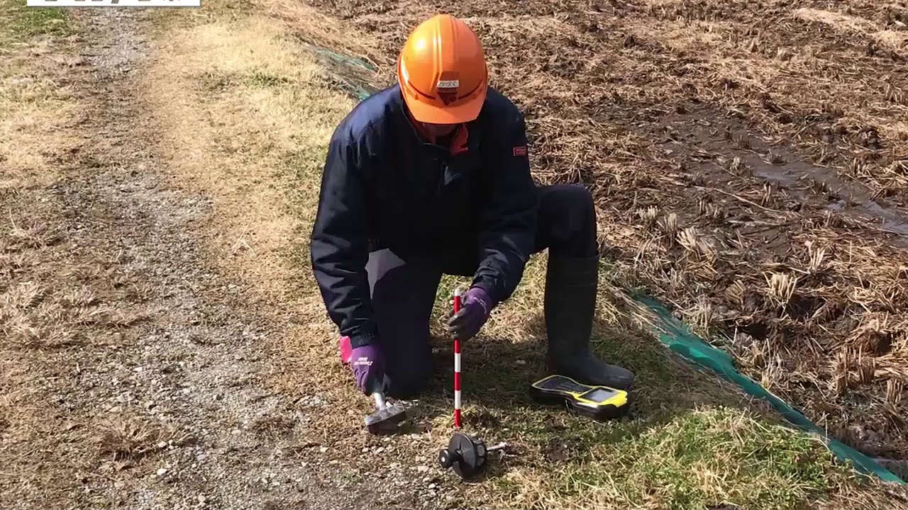 一人で簡単にトンボ（丁張り）を設置！　丁張ピン