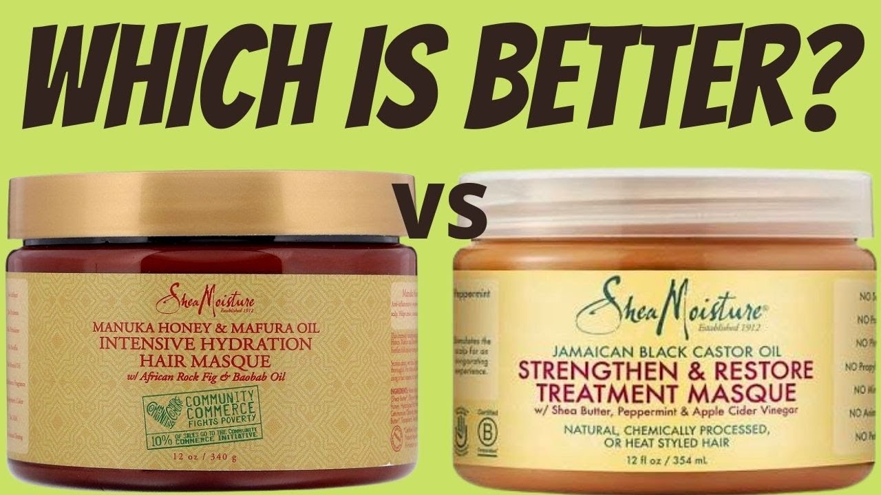 SheaMoisture Manuka Honey VS Jamaican Black Castor Oil Deep Conditioner