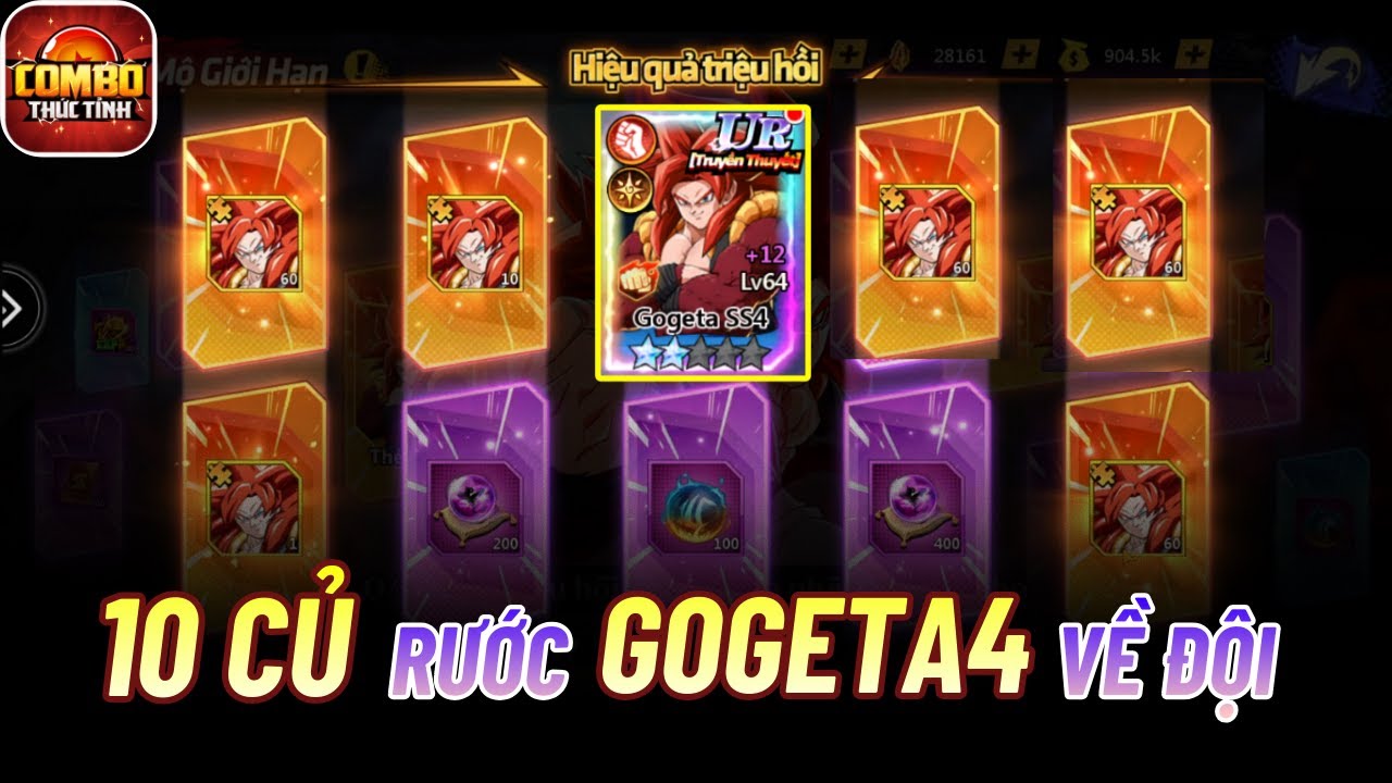 Combo Thức Tỉnh #28 - SIÊU PHẨM 10 CỦ VỚI MÀN GACHA GOGETA4 CỰC ĐỈNH CAO