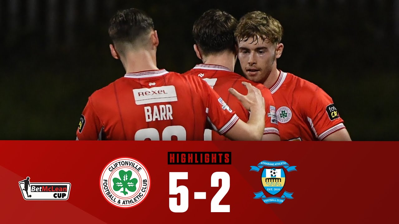 Reds come from 2-0 down! | Cliftonville 5-2 Strabane Athletic | #betmcleancup