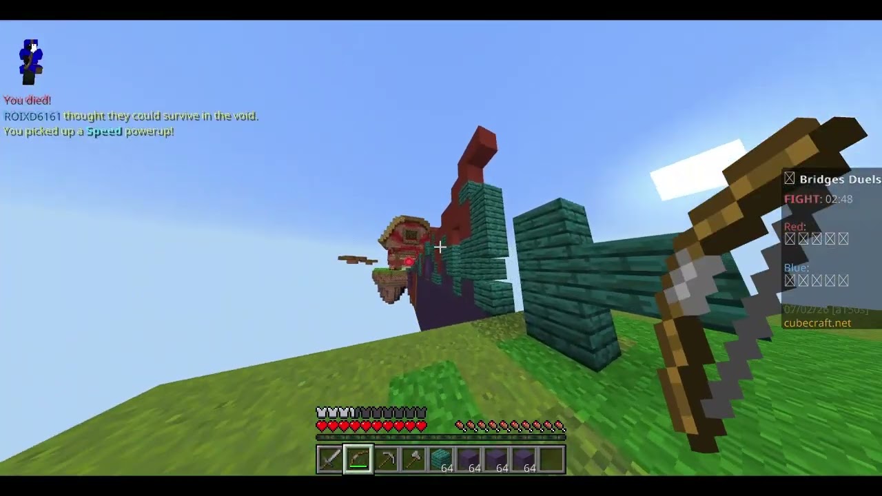 cubecraftでイラつく！（一本橋編）
