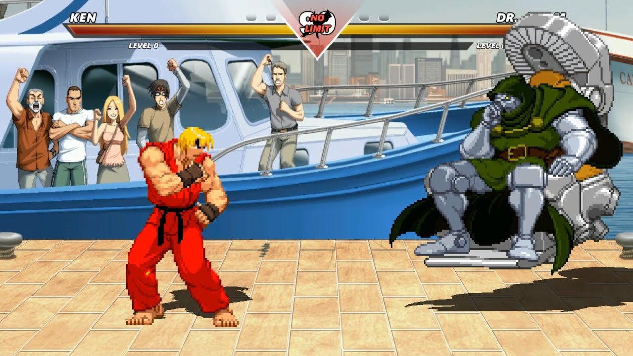 FIRE KEN vs DR. DOOM - Amazing epic fight battle !