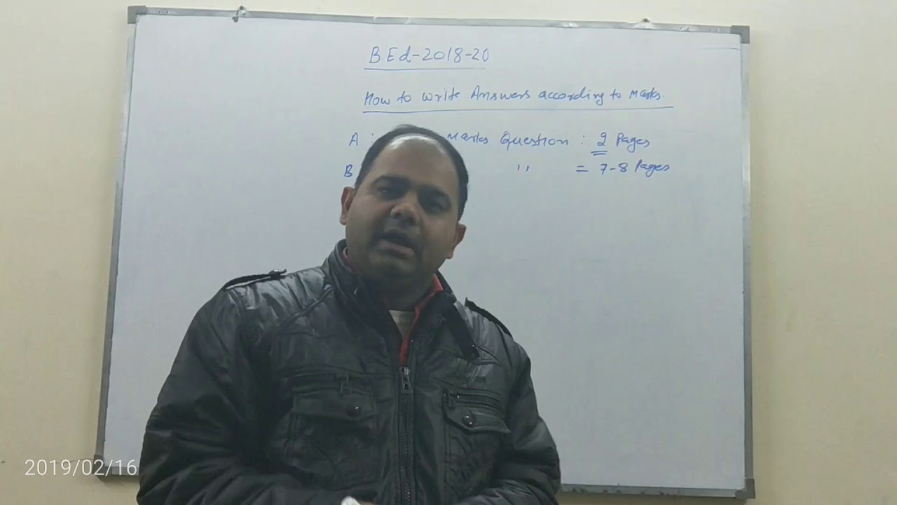 How to Write Answers according to Marks in B.Ed Examination |  B.ED | 2018-2020